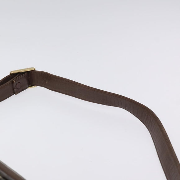 Burberrys Nova Check Shoulder Bag Canvas Beige Gold Auth sw723