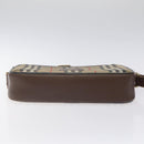 Burberrys Nova Check Shoulder Bag Canvas Beige Gold Auth sw723-5