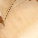 CHANEL Camelia Choco Bar Hand Bag Canvas Beige Silver CC Auth sw727-16