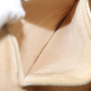 CHANEL Camelia Choco Bar Hand Bag Canvas Beige Silver CC Auth sw727-20