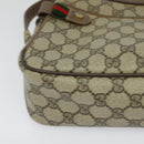 GUCCI GG Supreme Web Sherry Line Bag PVC Beige Gold 904 02 049 Auth sw732-14