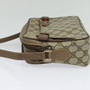 GUCCI GG Supreme Web Sherry Line Bag PVC Beige Gold 904 02 049 Auth sw732-3