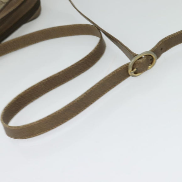 GUCCI GG Supreme Web Sherry Line Bag PVC Beige Gold 904 02 049 Auth sw732