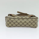 GUCCI GG Supreme Web Sherry Line Bag PVC Beige Gold 904 02 049 Auth sw732-5
