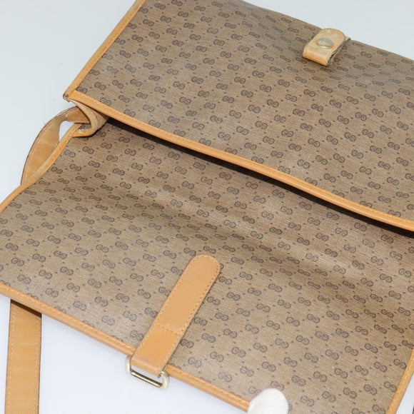 GUCCI Micro GG Supreme Shoulder Bag PVC Beige Gold 001 115 2681 Auth sw738