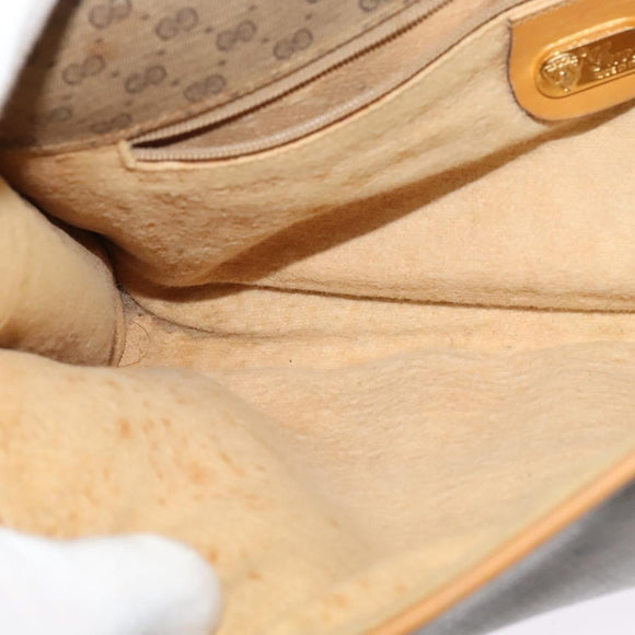 GUCCI Micro GG Supreme Shoulder Bag PVC Beige Gold 001 115 2681 Auth sw738