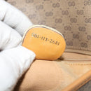 GUCCI Micro GG Supreme Shoulder Bag PVC Beige Gold 001 115 2681 Auth sw738-12