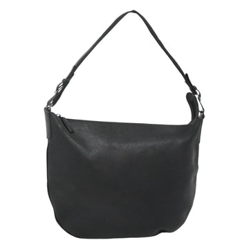 GUCCI Shoulder Bag Leather Black Silver 001 1206 Auth sw739