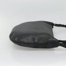 GUCCI Shoulder Bag Leather Black Silver 001 1206 Auth sw739-4