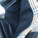 Burberrys Nova Check Hand Bag Canvas Beige Gold Auth sw745-25