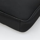 BURBERRY Shoulder Bag Nylon Black Silver Auth sw747-12