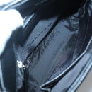 BURBERRY Shoulder Bag Nylon Black Silver Auth sw747-15