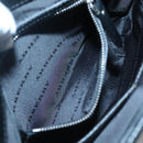 BURBERRY Shoulder Bag Nylon Black Silver Auth sw747-18