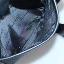BURBERRY Shoulder Bag Nylon Black Silver Auth sw747-20