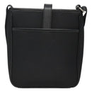 BURBERRY Shoulder Bag Nylon Black Silver Auth sw747-3