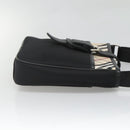 BURBERRY Shoulder Bag Nylon Black Silver Auth sw747-4