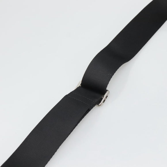 BURBERRY Shoulder Bag Nylon Black Silver Auth sw747