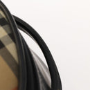 Burberrys Nova Check Violin Cases Leather Beige Gold Auth sw748-6