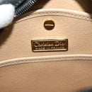 Christian Dior Trotter Canvas Shoulder Bag PVC Black Gold Auth sw750-11