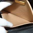 Christian Dior Trotter Canvas Shoulder Bag PVC Black Gold Auth sw750-19