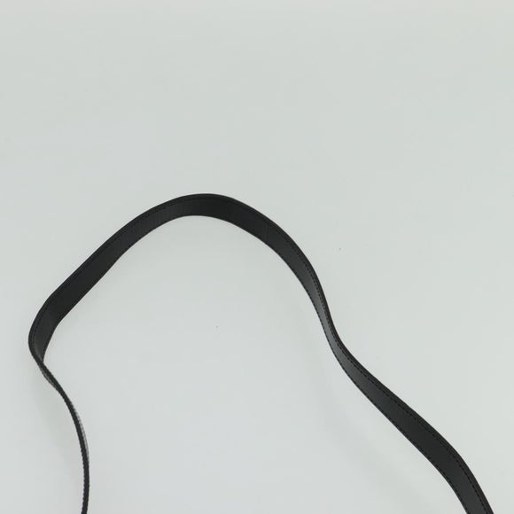 Christian Dior Trotter Canvas Shoulder Bag PVC Black Gold Auth sw750