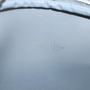 Christian Dior Honeycomb Canvas Shoulder Bag PVC White Gold Auth sw752-11