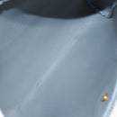 Christian Dior Honeycomb Canvas Shoulder Bag PVC White Gold Auth sw752-17