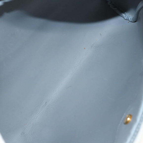 Christian Dior Honeycomb Canvas Shoulder Bag PVC White Gold Auth sw752