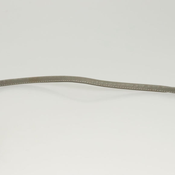 Christian Dior Honeycomb Canvas Shoulder Bag PVC White Gold Auth sw752