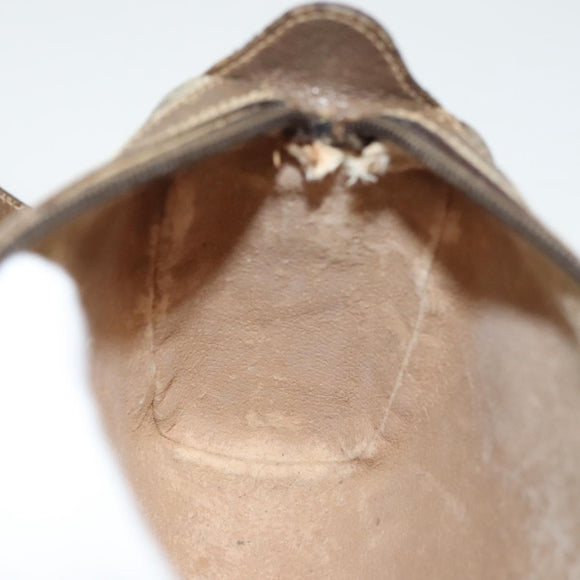 GUCCI GG Supreme Web Sherry Line Bag PVC Beige Gold 89 02 018 Auth sw755