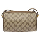 GUCCI GG Supreme Web Sherry Line Bag PVC Beige Gold 89 02 018 Auth sw755-2
