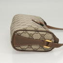 GUCCI GG Supreme Web Sherry Line Bag PVC Beige Gold 89 02 018 Auth sw755-3
