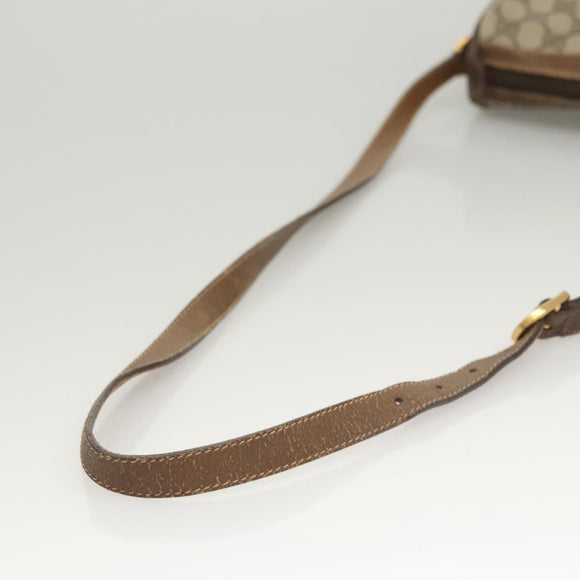 GUCCI GG Supreme Web Sherry Line Bag PVC Beige Gold 89 02 018 Auth sw755