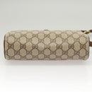 GUCCI GG Supreme Web Sherry Line Bag PVC Beige Gold 89 02 018 Auth sw755-5