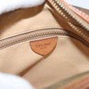 CELINE Macadam Canvas Shoulder Bag PVC Brown Gold Auth sw759-20