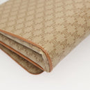 CELINE Macadam Canvas Shoulder Bag PVC Beige Gold Auth sw761-15