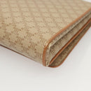 CELINE Macadam Canvas Shoulder Bag PVC Beige Gold Auth sw761-13