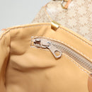 CELINE Macadam Canvas Shoulder Bag PVC Beige Gold Auth sw761-20