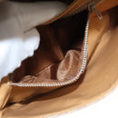 CELINE Macadam Canvas Shoulder Bag PVC Beige Gold Auth sw761-11
