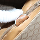 CELINE Macadam Canvas Shoulder Bag PVC Beige Gold Auth sw761-12