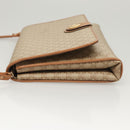 CELINE Macadam Canvas Shoulder Bag PVC Beige Gold Auth sw761-4