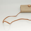 CELINE Macadam Canvas Shoulder Bag PVC Beige Gold Auth sw761-7