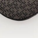 LOEWE Shoulder Bag Canvas Navy Silver Auth sw762-14