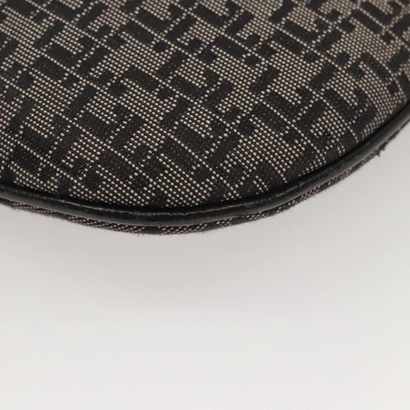 LOEWE Shoulder Bag Canvas Navy Silver Auth sw762