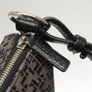 LOEWE Shoulder Bag Canvas Navy Silver Auth sw762-10