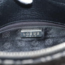 LOEWE Shoulder Bag Canvas Navy Silver Auth sw762-18