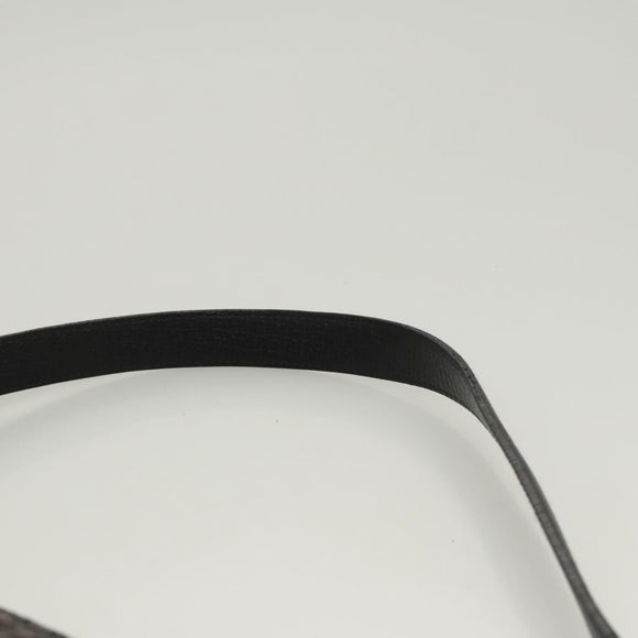 LOEWE Shoulder Bag Canvas Navy Silver Auth sw762