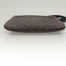 LOEWE Shoulder Bag Canvas Navy Silver Auth sw762-5