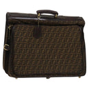 FENDI Zucca Canvas Garment Cover Brown Black gold Auth sw767-1