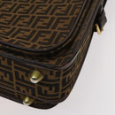 FENDI Zucca Canvas Garment Cover Brown Black gold Auth sw767-15